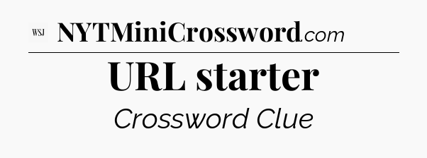 URL starter - WSJ Crossword