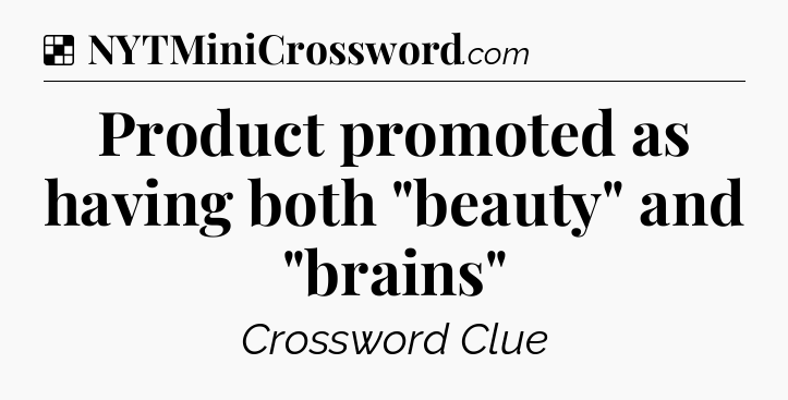 Solution: Product promoted as having both 
