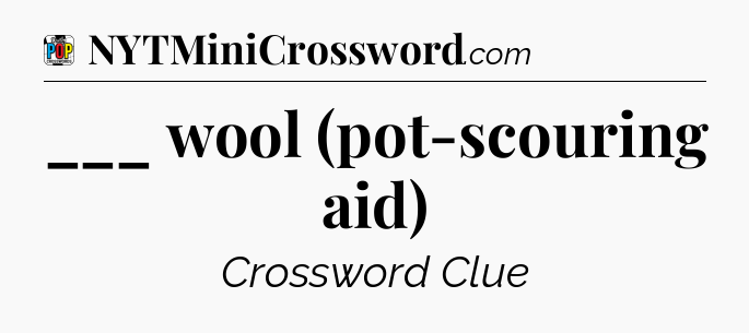 ___ wool (pot-scouring aid) Crossword Clue