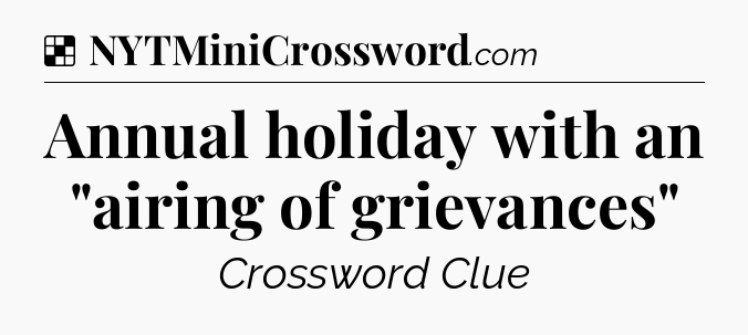 Solution: Annual holiday with an 