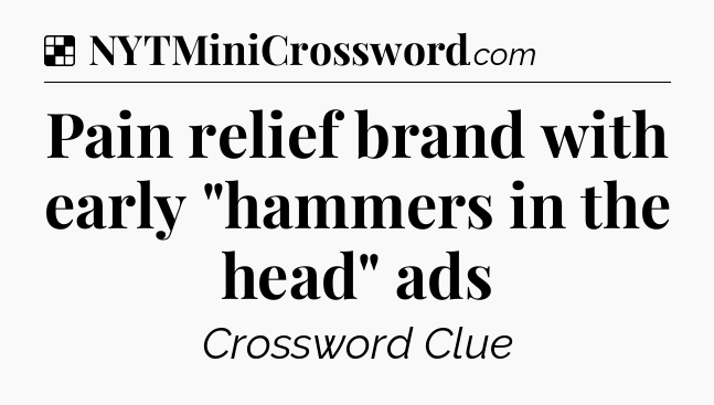 Solution: Pain relief brand with early 