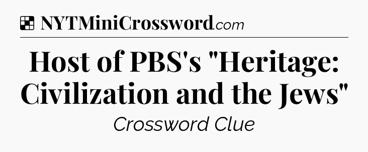 Solution: Host of PBS's 