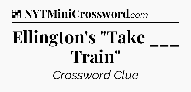 Solution: Ellington's 