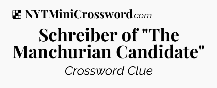 Solution: Schreiber of 