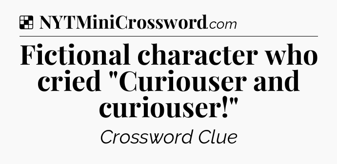Solution: Fictional character who cried 