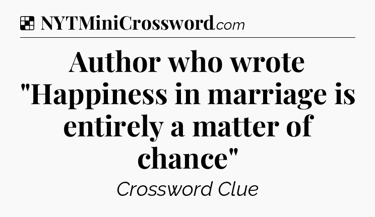 Solution: Author who wrote 