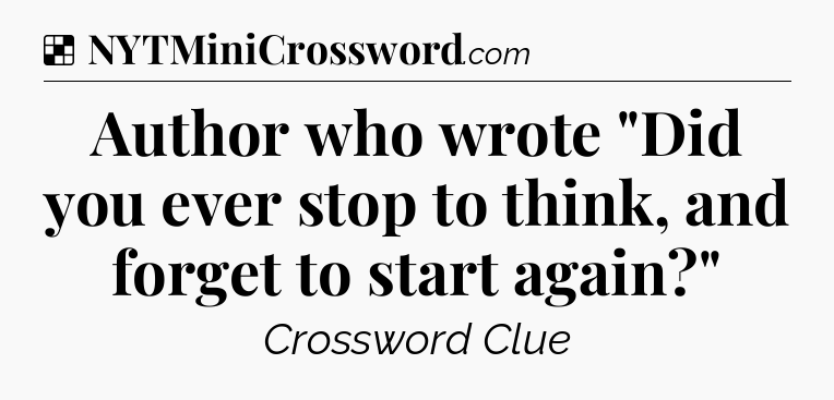 Solution: Author who wrote 