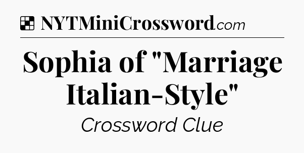 Solution: Sophia of 