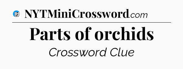 Parts of orchids Crossword Clue
