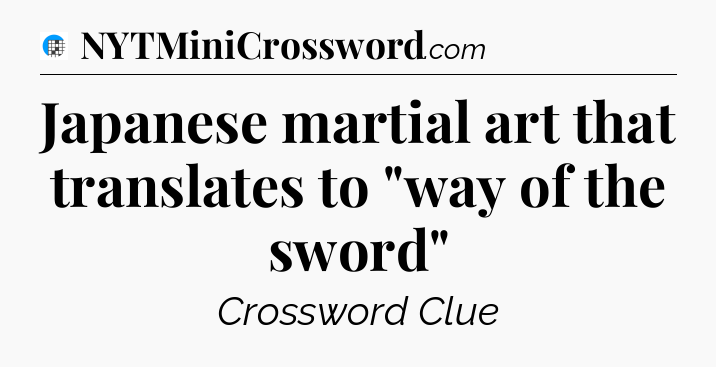 Japanese martial art that translates to 