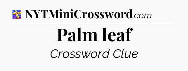 Palm leaf Codycross