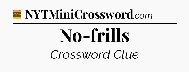 No-frills - Eugene Sheffer Crossword