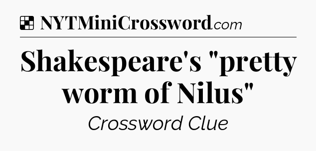 Solution: Shakespeare's 