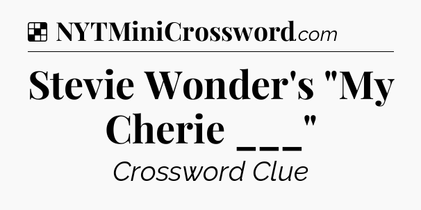 Solution: Stevie Wonder's 