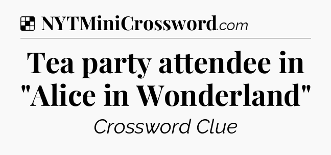Solution: Tea party attendee in 
