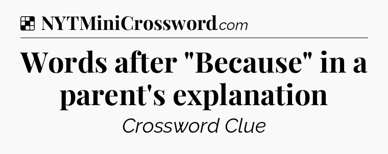 Solution: Words after 