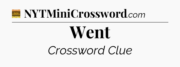 Went - Eugene Sheffer Crossword