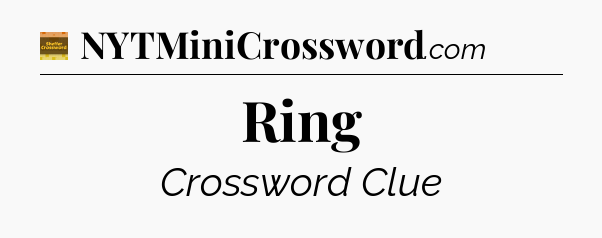 Ring crossword clue Eugene Sheffer