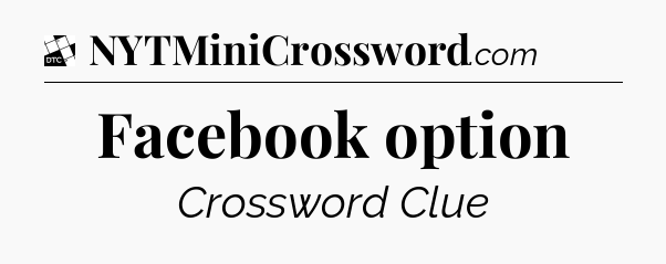 Facebook option - Daily Themed Classic Crossword