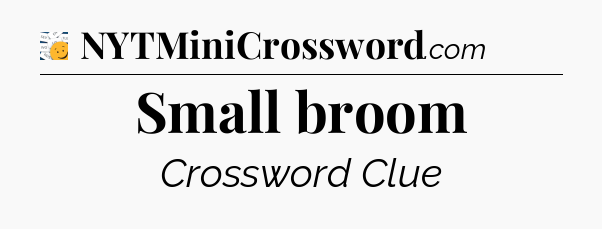 Small broom - 7 Little Words