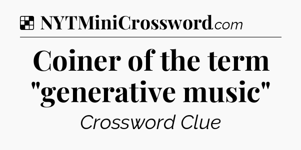Solution: Coiner of the term 