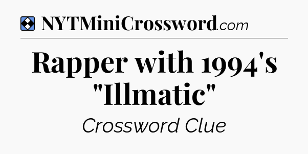 Solution: Rapper with 1994's 