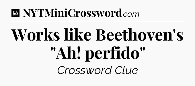 Works like Beethoven's 