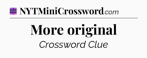 More original - Thomas Joseph Crossword