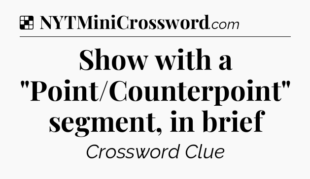 Solution: Show with a 