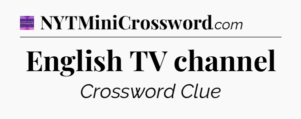 English TV channel - Thomas Joseph Crossword