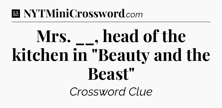 Mrs. __, head of the kitchen in 