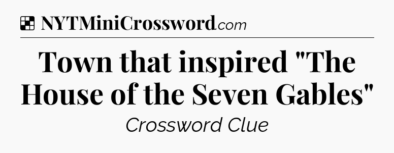 Solution: Town that inspired 