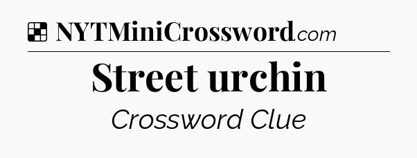 Solution: Street urchin - NYT Crossword