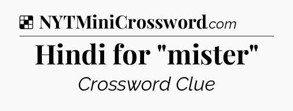 Solution: Hindi for 