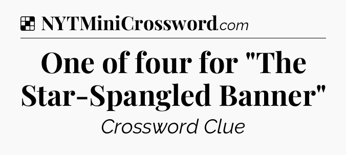 Solution: One of four for 