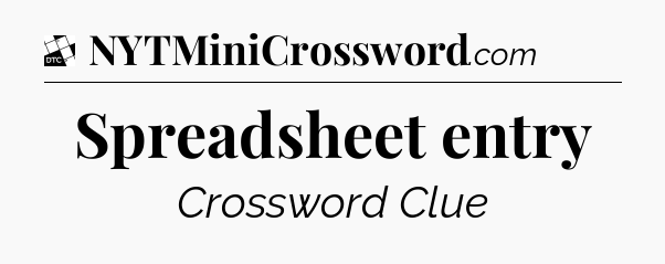 Spreadsheet entry - Daily Themed Classic Crossword