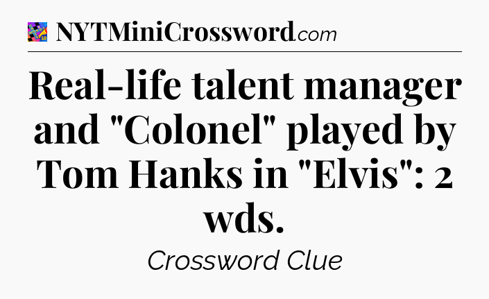 Real-life talent manager and 