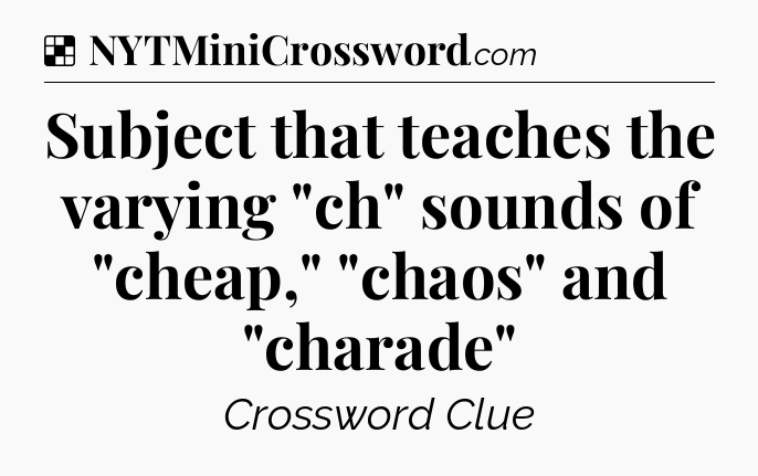 Solution: Subject that teaches the varying 