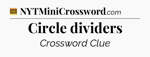 Circle dividers - Eugene Sheffer Crossword