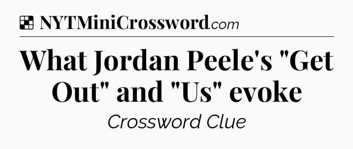 Solution: What Jordan Peele's 