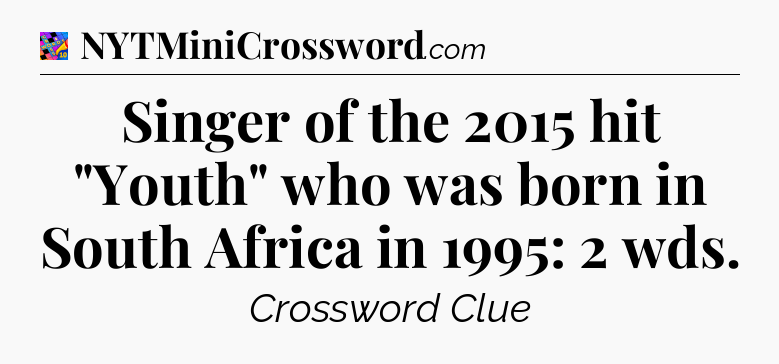 Singer of the 2015 hit 