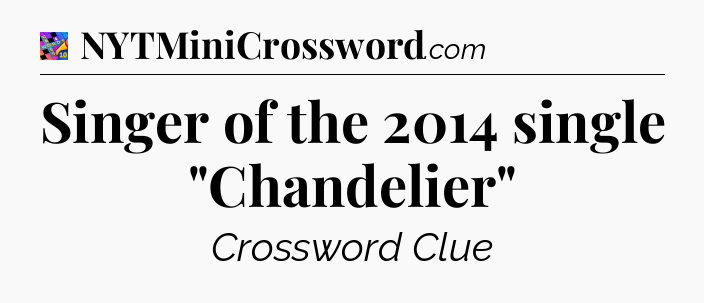 Singer of the 2014 single 