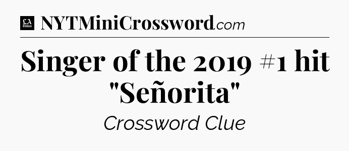 Singer of the 2019 #1 hit 