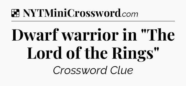 Solution: Dwarf warrior in 