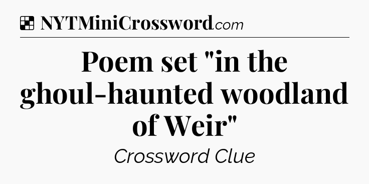 Solution: Poem set 