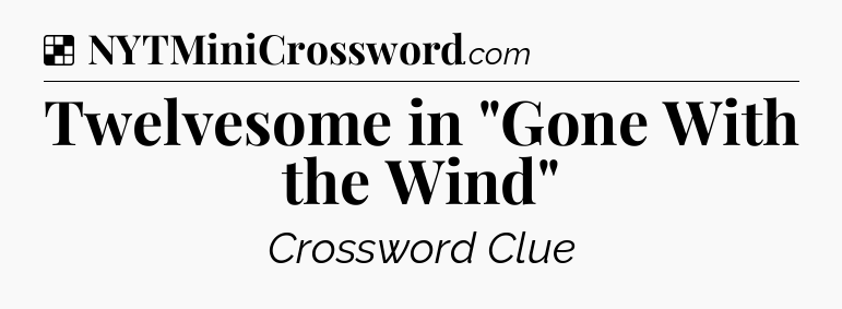 Solution: Twelvesome in 