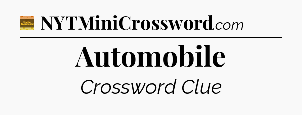 Automobile - Eugene Sheffer Crossword