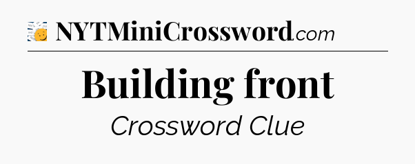 Building front - 7 Little Words