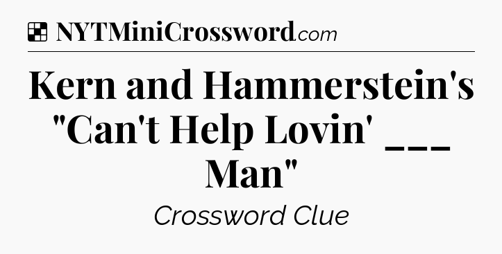 Solution: Kern and Hammerstein's 