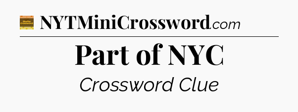 Part of NYC - Eugene Sheffer Crossword